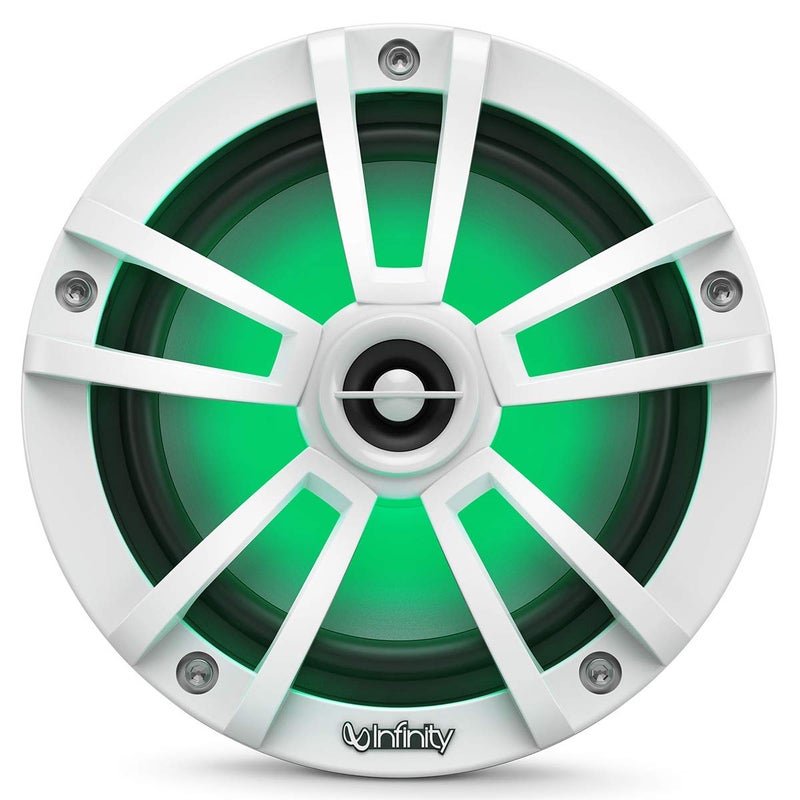 Infinity 622MLW Marine 6.5 Inch RGB LED Coaxial Speakers - White - Image 3